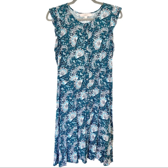 Floral Button Down Flutter Dress - Picture 2 of 9